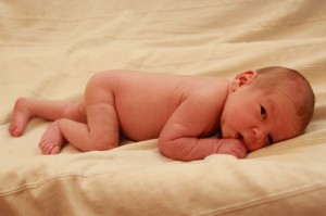 Csanád császármetszés után természetes úton született